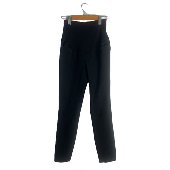 Old Navy Maternity Full-Panel Pixie Ankle Pants in Black Jack Size 4 - Picture 4 of 13